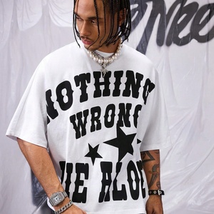 เสื้อยืดคอกลมทรงบ็อกซี่โอเวอร์ไซส์สำหรับผู้ชาย พิมพ์ลายกราฟิกดิจิทัลสำหรับฤดูร้อน ผลิตโดยโรงงาน OEM ขายส่ง - Product Image 2