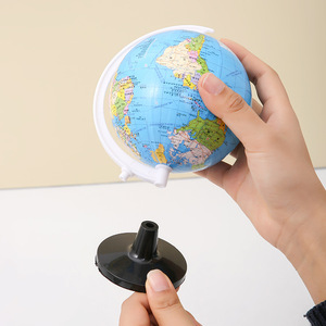 Globe terrestre en plastique de taille moyenne Mao Cai Stationery, outil pédagogique de géographie pour les étudiants et les enfants - Product Image 4