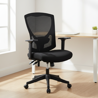 Chaise de bureau de direction en maille pivotante ergonomique réglable moderne de luxe avec soutien lombaire