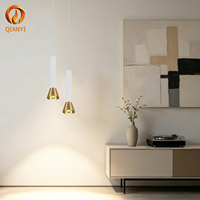 Luminaire suspendu en aluminium à LED, forme cylindrique unique, style industriel, support de lampe GU10, applique murale, luminaire d'intérieur, petit modèle