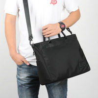 Sac à bandoulière souple en cuir Oxford imperméable pour homme, style rétro européen, idéal pour les voyages d'affaires et le transport d'ordinateur portable