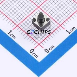 TC110926050 Tactile Switch Through hole Component (THT)-4P,4.5x4.5mm Switch Single Pole Single Throw Round Button 2.6N 5mm - Product Image 1