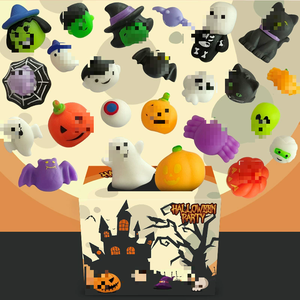 Caja Sorpresa Mayorista de Juguetes Blandos de Halloween 24/36PCS, Juguetes Blandos Mochi de Calabaza y Araña para Halloween al por Mayor - Product Image 2