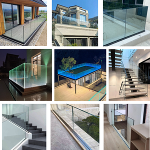 Bộ lan can ban công ngoài trời bằng nhôm chữ U + kính cường lực, an toàn, tiện lợi - Product Image 4