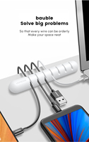Organizador de Cables UGREEN con 7 Ranuras, Clips para Cables de Escritorio, Organizador de Cables USB