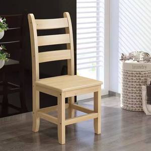 Chaise de salle à manger simple et moderne <span class=keywords><strong>en</strong></span> <span class=keywords><strong>pin</strong></span> massif avec dossier, mobilier de maison, démontable et assemblable, pour salle à manger - Product Image 4