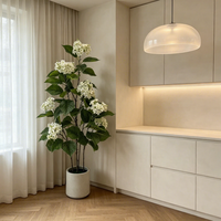 Item Dekorasi Rumah Desain Baru Bunga Hydrangea Buatan Putih Pohon Bunga Buatan Dekorasi Kantor Hotel Rumah Pernikahan