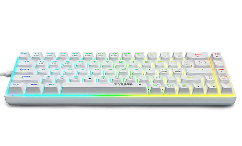 EYOOSO Z686 RGB Mini Wireless Mechanical Gaming Keyboard - 68 Keys