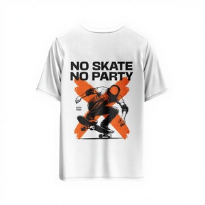T-shirt Streetwear Oversize Personnalisé avec Motif Skateboard – Vêtement Urbain Décontracté Imprimé pour le Skateboard - Product Image 2