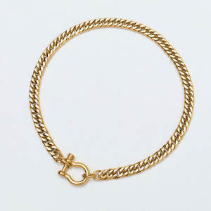 Colliers en acier inoxydable 316L sur mesure, plaqués or 14K et 18K PVD, bijoux fins, fermoir fer à cheval, pour femmes - Product Image 1