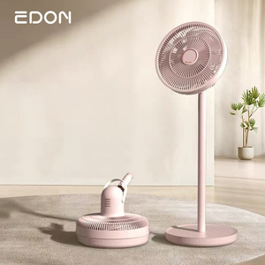 Ventilatore da Terra Oscillante <span class=keywords><strong>3</strong></span> in 1 Portatile con Luce LED, Bassa Tensione, Ricaricabile, Telecomando e Funzione di Raffreddamento - Product Image 1