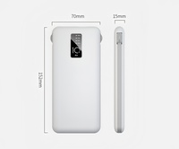 Los productos que se venden mejor portátil 20000mAh Slim Power Banks 10000mAh con cable incorporado 3 en 1