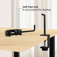 Support de table JH-Mech peu encombrant pour peinture ou artisanat, avec pince réglable et patins antidérapants, pour rouleau de papier