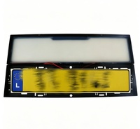 Cadre de plaque d'immatriculation double en fer, standard UE, résistant à la rouille, stable et anti-vibration pour véhicules européens