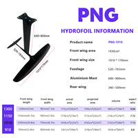 Planche de surf hydrofoil en carbone OEM Kite Surf PNG1010, aile de foil pour planche de surf électrique, équipement de kitesurf hydrofoil