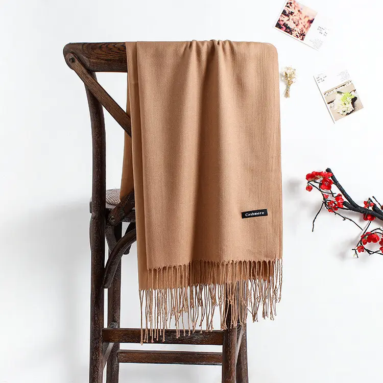 Promotional fashion pure cashmere scarf pashmina shawls