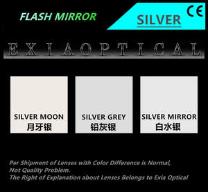 EXIA A5太阳镜银镜镜片浅色，带AR涂层SHMC UVA基础曲线0 - Product Image 4