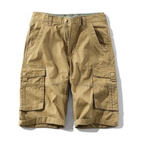 Pantalones Cortos Cargo Casuales Transpirables de Tallas Grandes Ever Glow para Hombre, Verde, Algodón/Poliéster, Cintura Elástica, Logotipo Personalizado, Venta al Por Mayor