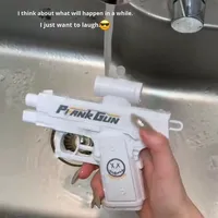 Pistolet à Eau Créatif Double Face à Jet Inversé, Mini Jouet de Tir d'Eau pour Activités d'Été en Plein Air avec Jet d'Eau Inversé pour Blagues