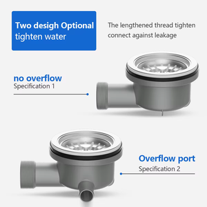 Werks-Direkt vertrieb Anpassbarer Edelstahl 304/201 Spüle Abfluss sieb Müll blockade Verhindern Sie Korb unterstützung - Product Image 5