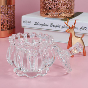 Pot à bonbons en verre Transparent 50 ml, avec couvercle en verre pour la conservation des bonbons - Product Image 5