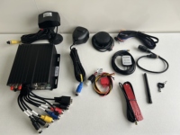 Système de sécurité professionnel 4 canaux hybride AHD H.265 avec compression, GPS 4G, et prise en charge des algorithmes ADAS DSM BSD AI pour la flotte de bus