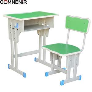 Mobiliário Escolar Moderno para Fábricas, Conjunto de Mesa e Cadeira para Estudantes, Estudo em MDF, Madeira, Escola Primária na China, Crianças de 2 Anos - Product Image 6