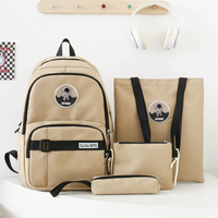 Vente en gros Ensemble de 4 pièces sacs d'école pour étudiants de grande capacité sacs à dos étanches pour étudiants