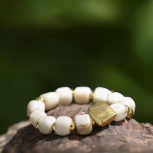 Fashion <b>Beaded</b> <b>Bracelet</b> 316L Stainless Steel PVD <b>Gold</b> Plating Sustainable Resistant - Product Image 3