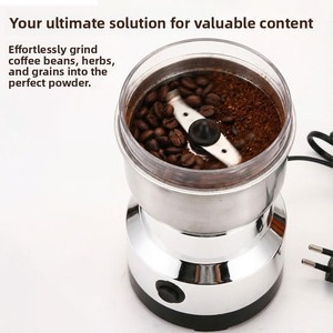 Moulin Électrique Multifonctionnel Transfrontalier Compact pour Usage Domestique, Broyeur <span class=keywords><strong>à</strong></span> Grains et <span class=keywords><strong>Café</strong></span> en Acier Inoxydable, Conforme aux Normes UE - Product Image 3