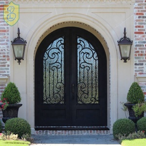 Portes d'entrée en métal cintré pour maison, designs de portes en fer forgé pour la maison, prix en Inde - Product Image 4