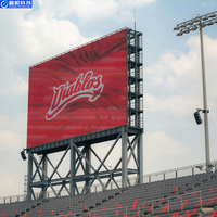 Pantalla LED Fija para Exteriores, para Estadios y Recintos Deportivos, Pantalla Publicitaria Perimetral, IP65 Impermeable, 3840Hz, a Todo Color