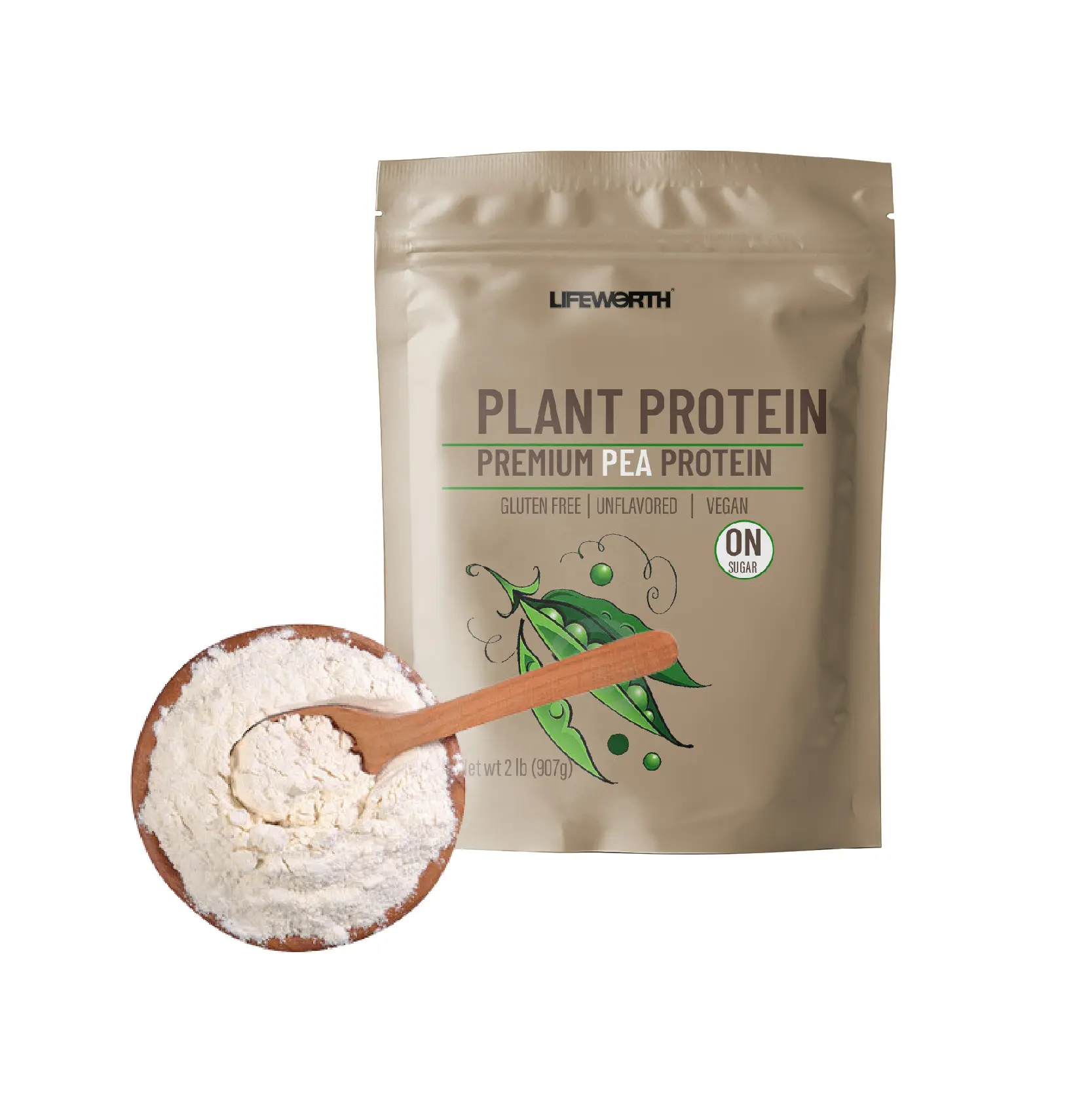 Lifeworth losing weight chocolate peanut butter flavor quinoa seeds pea protein isolate plant based Vegan protein powder