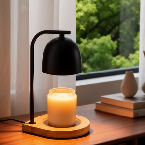 2026 Nuevo Producto respetuoso con el medio ambiente lámpara calentadora sin llama decoración del hogar altura ajustable logotipo personalizado lámpara calentadora de velas de madera - Product Image 3