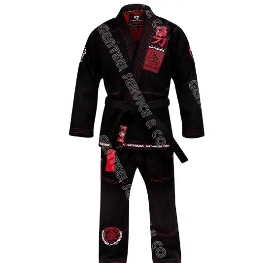 Uniforme Jiu Jitsu noir pour hommes, kimono/Bjj Gis personnalisé, brésilien, uniforme, 1 pièce