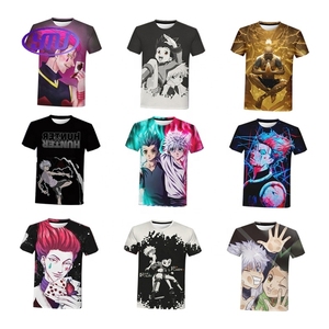 Nuevas camisetas japonesas con estampado 3D para mujer <span class=keywords><strong>HxH</strong></span> Streetwear moda manga corta para hombres camiseta de Anime - Product Image 1