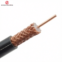 Câble coaxial RF isolé en PE solide 50 Ohm SYV-50-1/2/3/5/7/9/12, câble coaxial en cuivre toronné pour câble vidéo