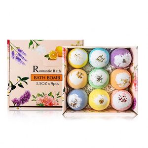 Productos de Baño al por Mayor, Bombas de Baño Efervescentes con Aroma Floral para Mujer, Sets de Regalo con Sales de Baño y Flores - Product Image 3