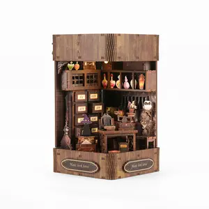 Doll House 3d Assembled Magic Market Wooden Puzzle Diy Miniature House Mini Scene Model Exclusively for e-commerce sellers