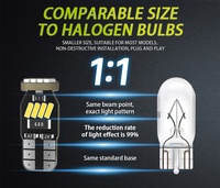 Bombillas LED JiaChi Factory 2825 Chip, Universales T10 W5W 168 194 501 para Luces Interiores de Coche, Luces de Mapa y de Techo, Sin Polaridad, Sin Errores, DC 12V