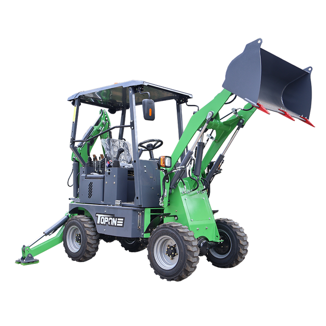 Hot Hydraulic Small Wheel Loaders TBL15-600 Electric Front End Mini Loaders 500kg Electric Mini Backhoe Loader Mini Excavator