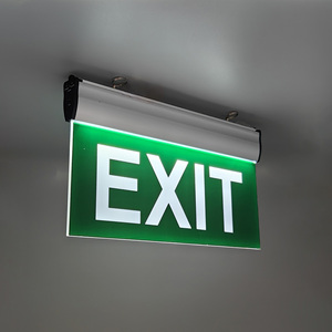 Enseigne de sortie à LED au prix de gros, lampe de sécurité d'urgence à LED avec <span class=keywords><strong>pictogramme</strong></span> d'impression personnalisé, signature à LED avec batterie de secours - Product Image 5