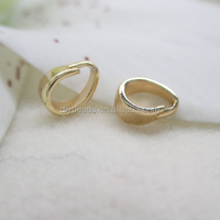 Boucles de bijouterie Bague fermoir suspendu Chinois 24K Triple fermoirs plaqué or Pendentif crochet plaqué or
