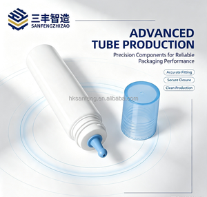 Tube cosmétique vide en PE avec embout personnalisé de 30 mm de diamètre et bouchon à vis pour l'emballage de sérums pour le soin du visage et des cheveux - Product Image 1