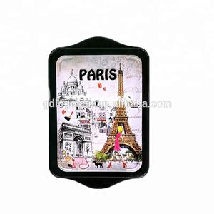 Usine <span class=keywords><strong>de</strong></span> plateaux souvenirs <span class=keywords><strong>de</strong></span> <span class=keywords><strong>Paris</strong></span> Vente en gros <span class=keywords><strong>de</strong></span> plateaux roulants en étain en métal Logo imprimé personnalisé Plateau <span class=keywords><strong>de</strong></span> service tabac pour accessoires fumeurs - Product Image 2