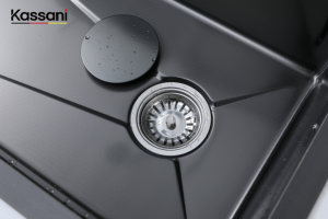 Fregadero de Cocina Innovador Hecho a Mano con Secador de Manos Integrado, Revestimiento Nano, Diseño de un Solo Tazón para Cocina Moderna - Product Image 2