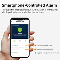 KONST-Botón de pánico inalámbrico con aplicación Wi-Fi Tuya, alarma médica personal para niños mayores discapacitados, SOS llamada de emergencia, código rodante
