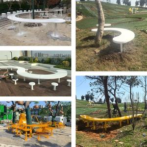 Siège de piscine <span class=keywords><strong>en</strong></span> fibre de verre <span class=keywords><strong>en</strong></span> forme d'arbre, sculpture extérieure, pour parc, école, lit de fleurs de forme personnalisée, chaise-tabouret de loisirs publics pour aménagement paysager - Product Image 5