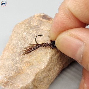Lot de 5 mouches artificielles <span class=keywords><strong>nymphe</strong></span> queue de faisan nouées à la main, PTN, mouches humides coulantes avec plumes d'autruche pour la pêche à la truite et <span class=keywords><strong>au</strong></span> grayling, taille 12 #   14 # - Product Image 5