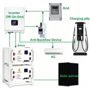 Système solaire hybride 6 kW, batterie 16 kWh, kit complet de stockage d'énergie pour maison connectée au réseau et hors réseau - Product Image 6